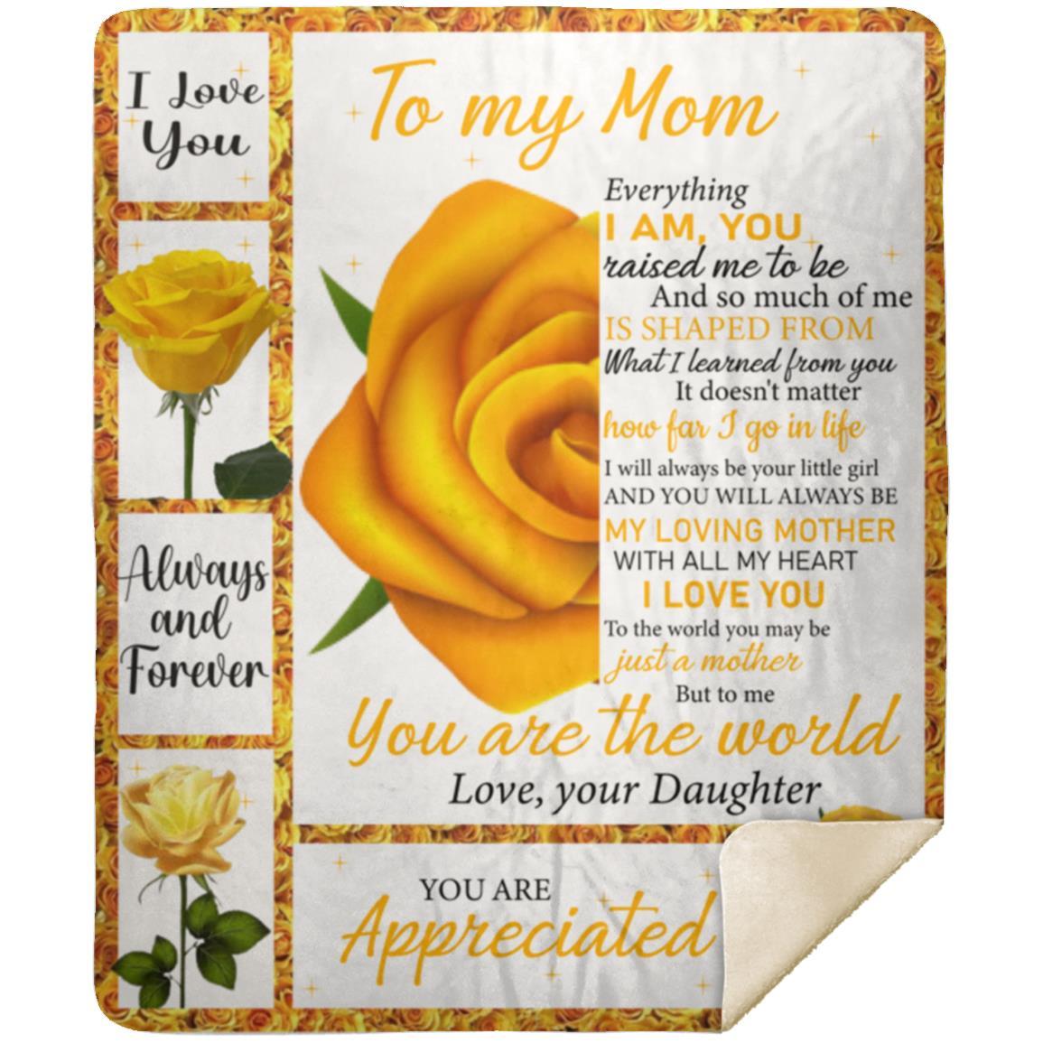 To My Mom - I love You | Premium Plush Blanket