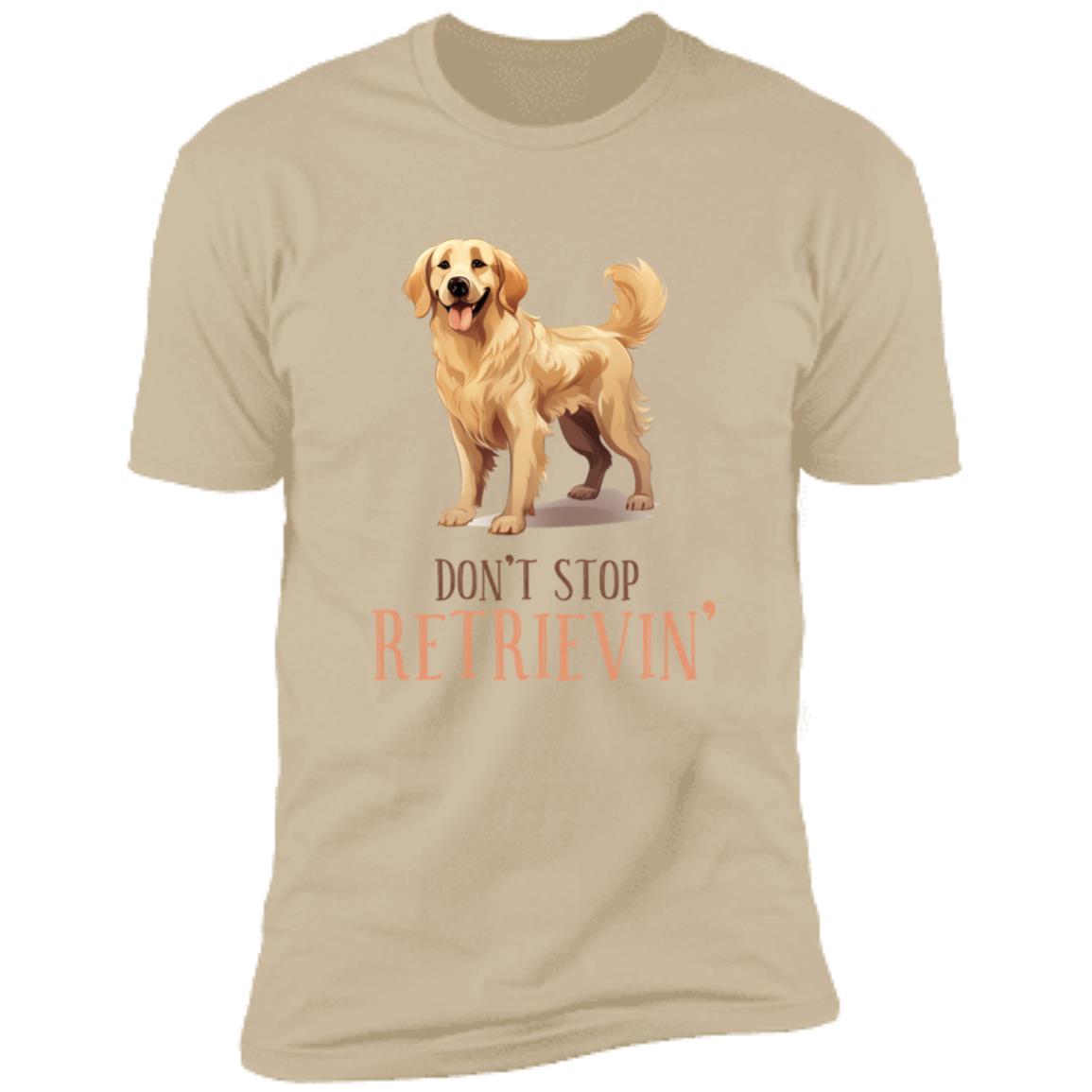 Dog Lovers - Golden Retriever - Premium Cotton T-Shirt