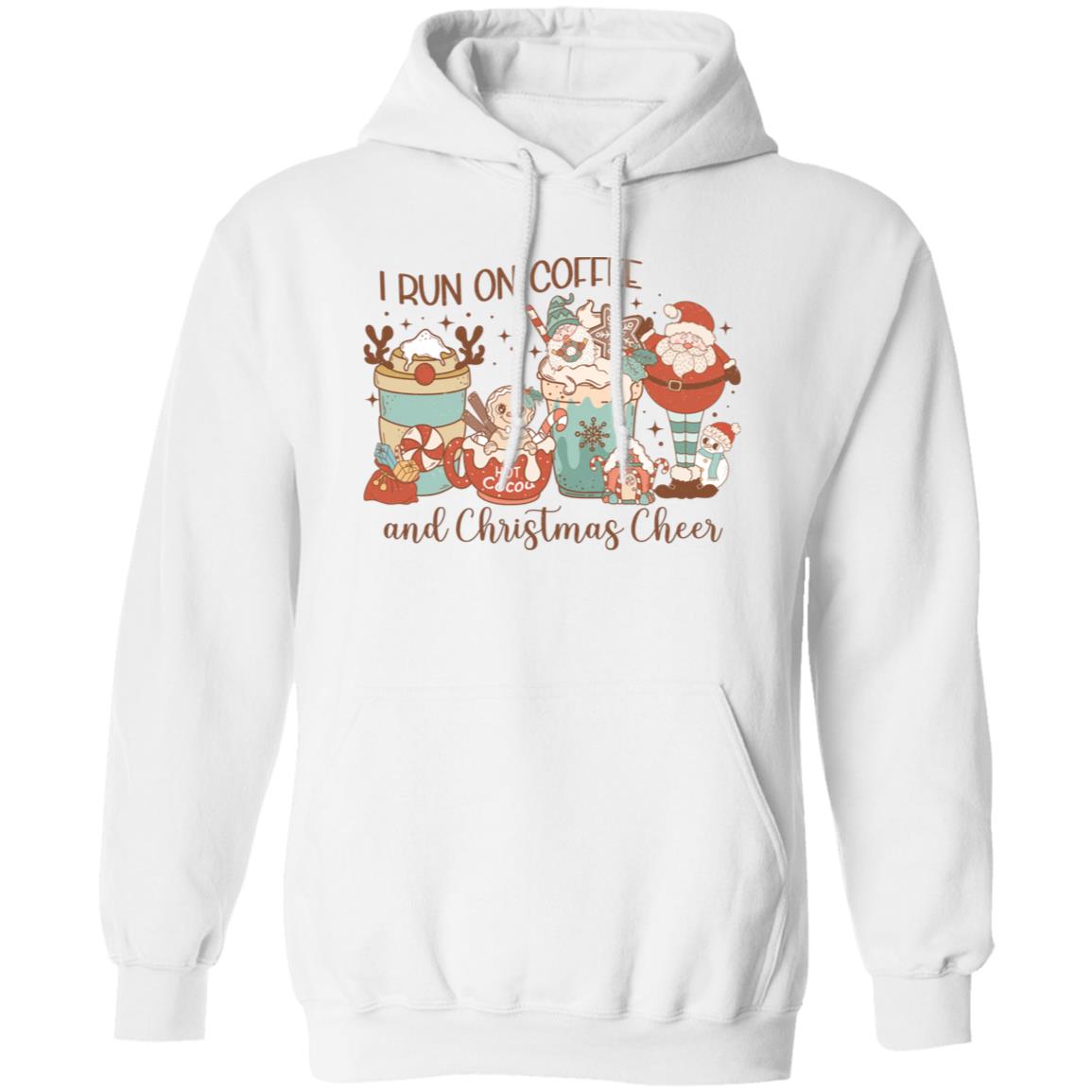 Coffee and Christmas Cheer - Premium Graphic Hoodie