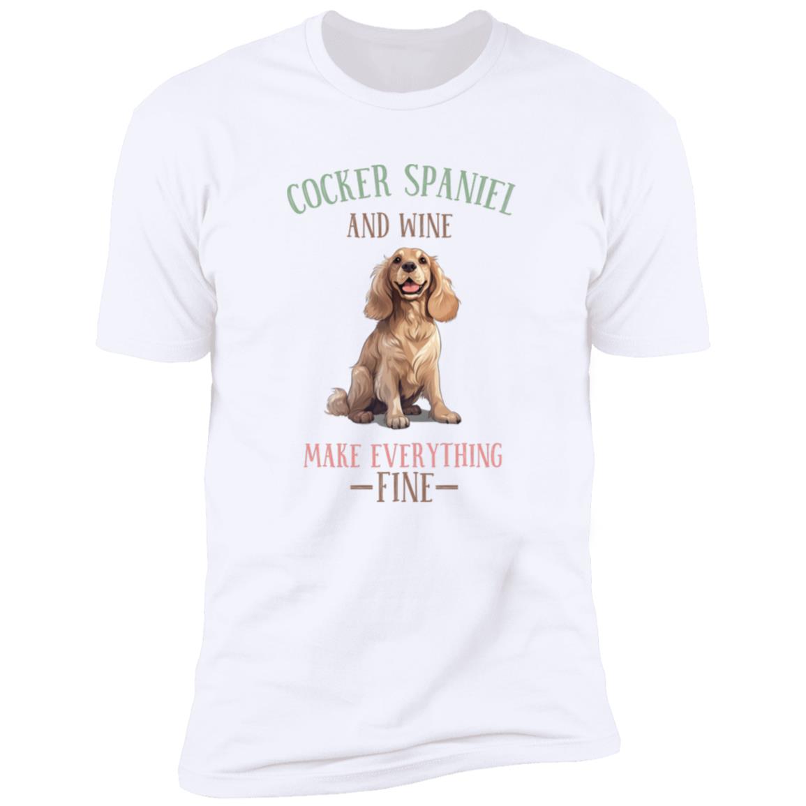 Dog Lovers - Cocker Spaniel - Premium Cotton T-Shirt