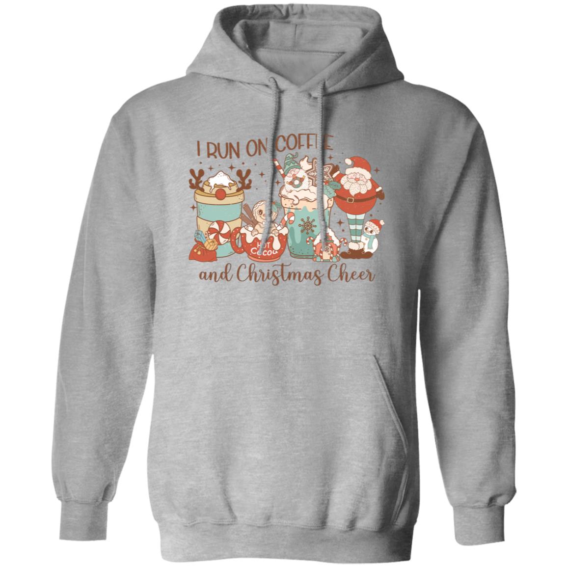 Coffee and Christmas Cheer - Premium Graphic Hoodie