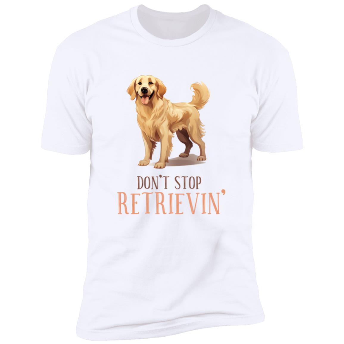 Dog Lovers - Golden Retriever - Premium Cotton T-Shirt