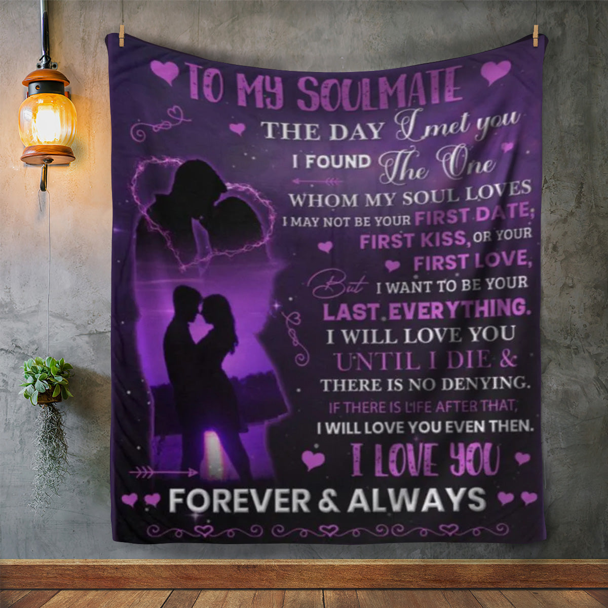 To My Soulmate - You Are The One | Premium Plush Blanket