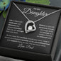 To My Daughter - Believe In Yourself - Love Dad - Forever Love Necklace