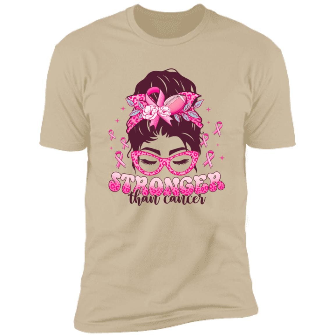 Stronger Than Cancer - Premium T-Shirt - Breast Cancer Awareness