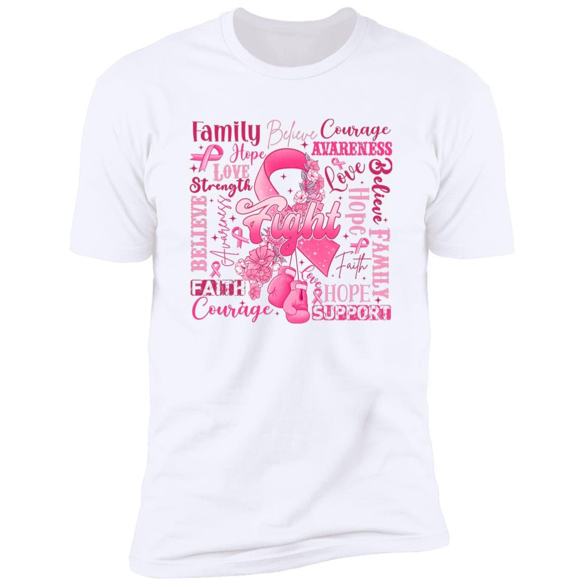 Fighting Cancer Together - Premium T-Shirt - Breast Cancer Awareness