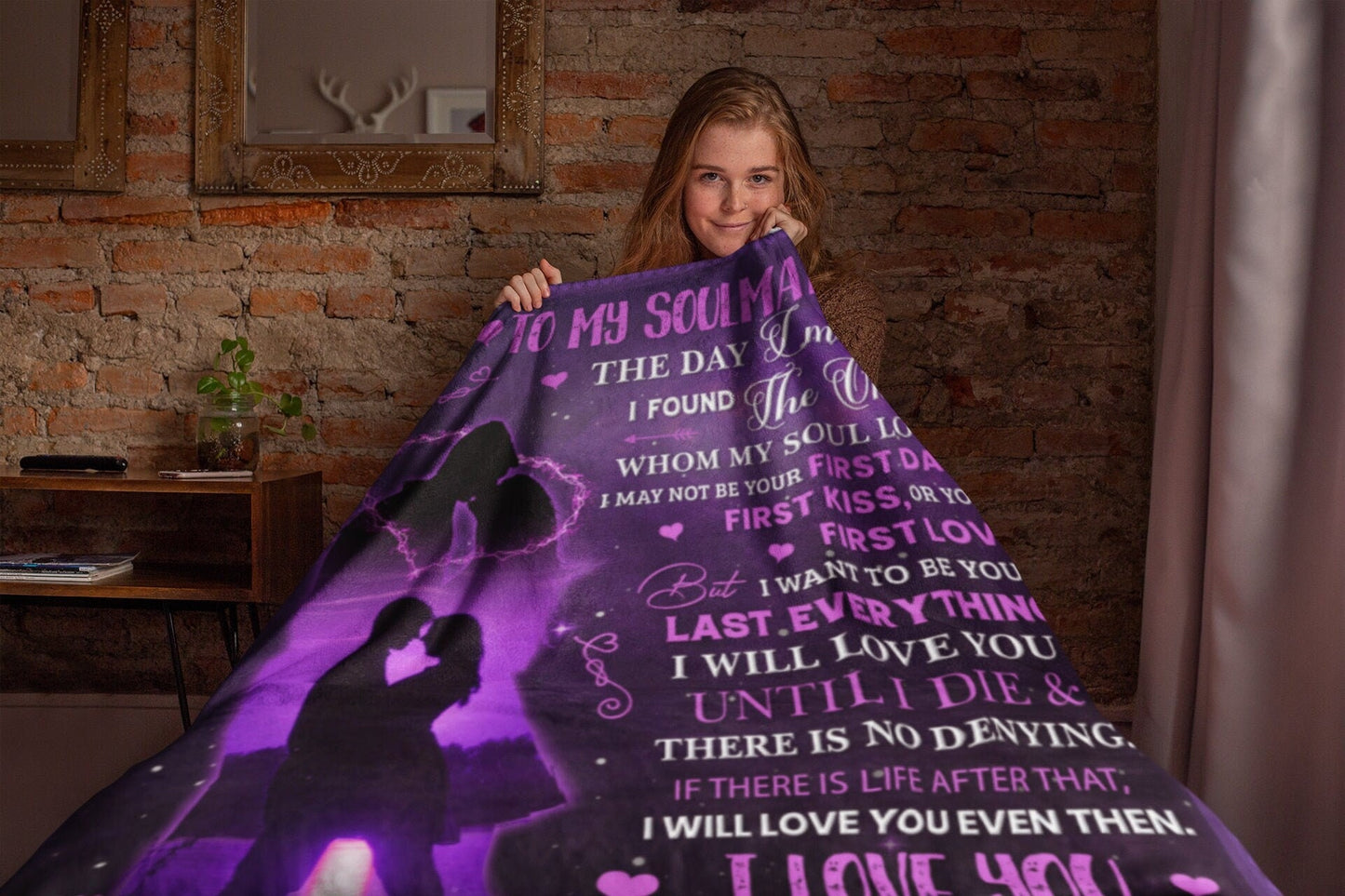 To My Soulmate | The One | Cozy Plush Fleece Blanket - 50X60