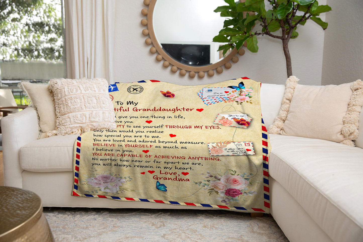 To My Beautiful Granddaughter | Premium Plush Blanket