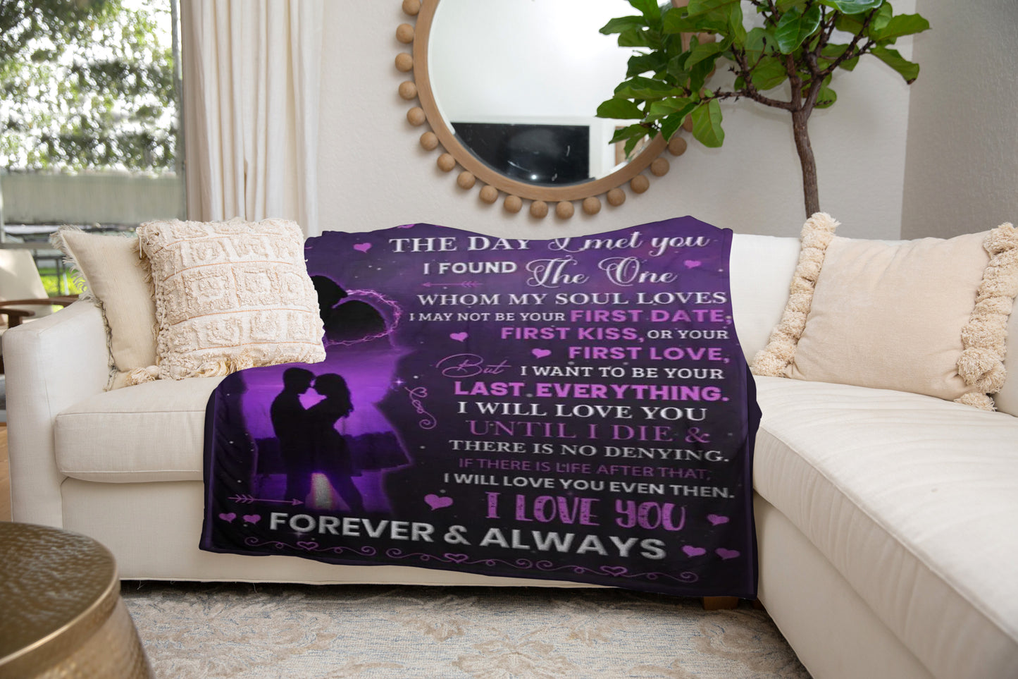 To My Soulmate - You Are The One | Premium Plush Blanket