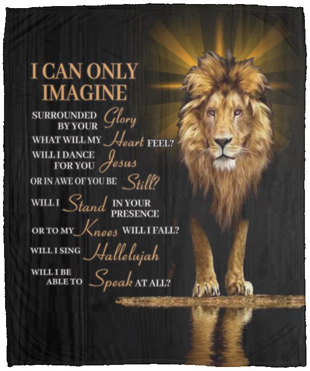 Lion - I Can Only Imagine | Premium Plush Blanket