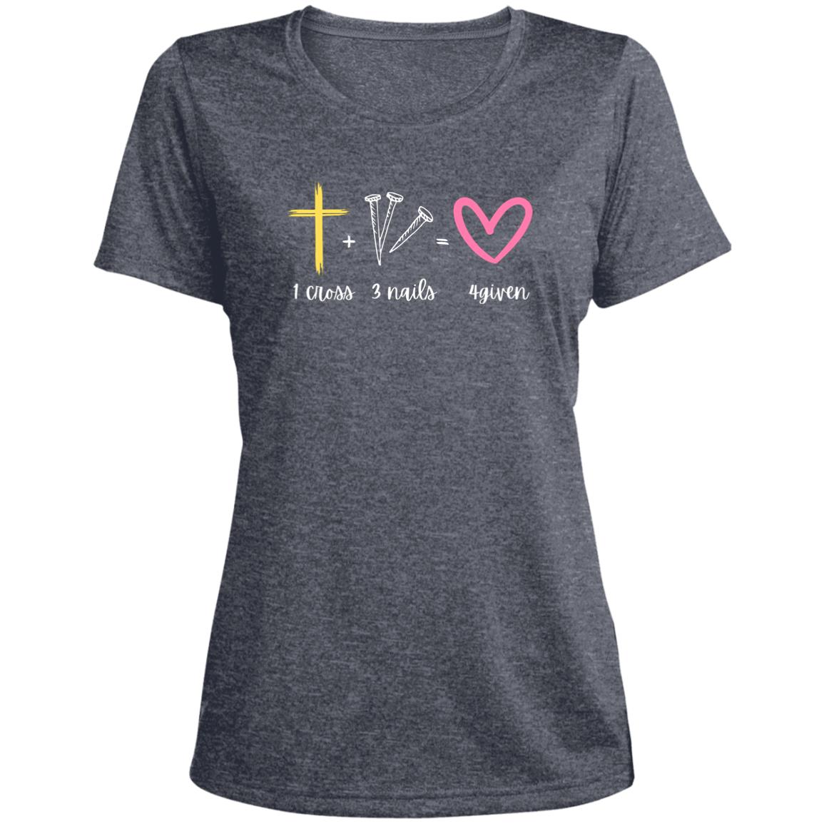 1 Cross 3 Nails 4given | Ladies' Scoop Neck Tee