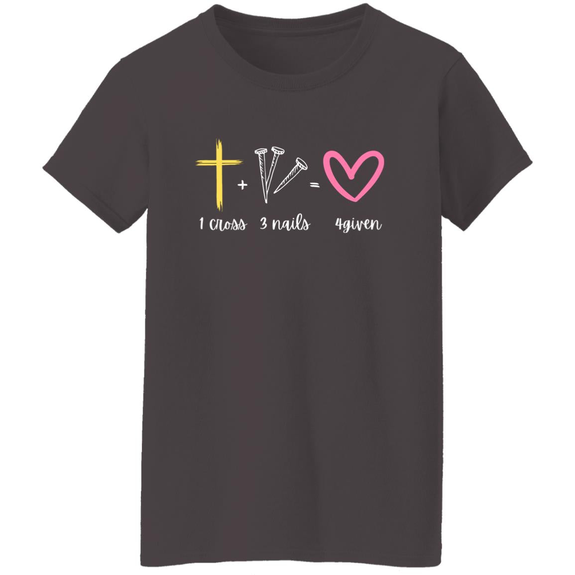 1 Cross 3 Nails 4given | Ladies' Scoop Neck Tee
