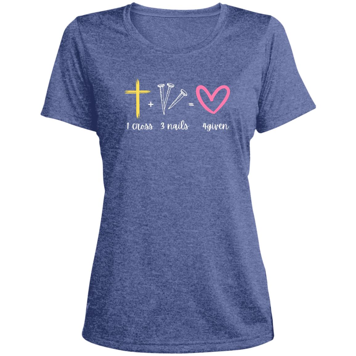 1 Cross 3 Nails 4given | Ladies' Scoop Neck Tee