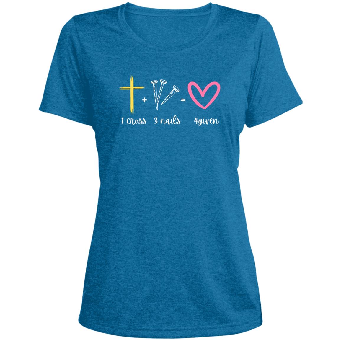 1 Cross 3 Nails 4given | Ladies' Scoop Neck Tee
