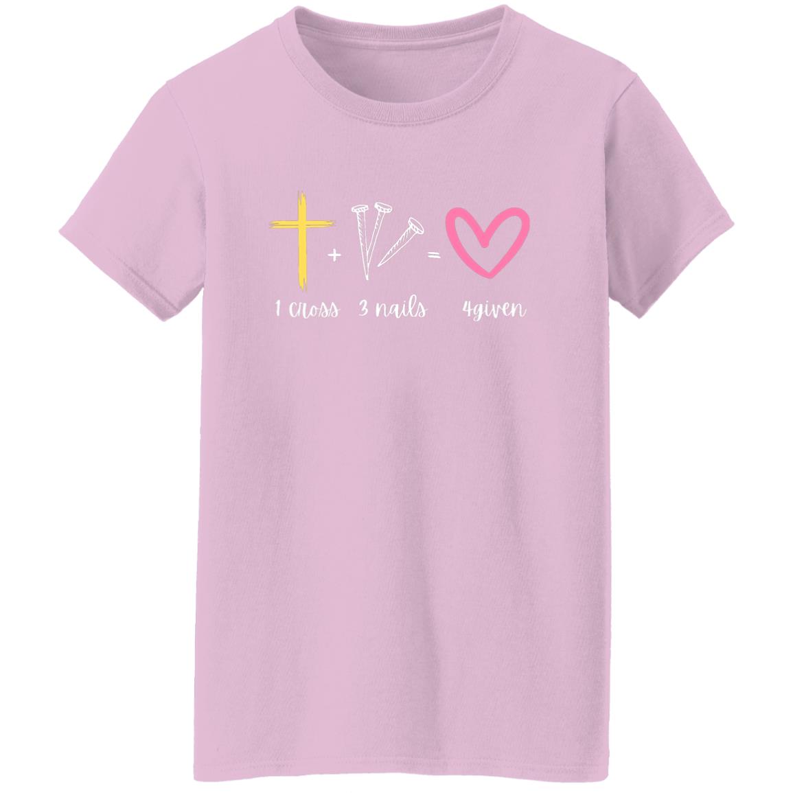 1 Cross 3 Nails 4given | Ladies' Scoop Neck Tee
