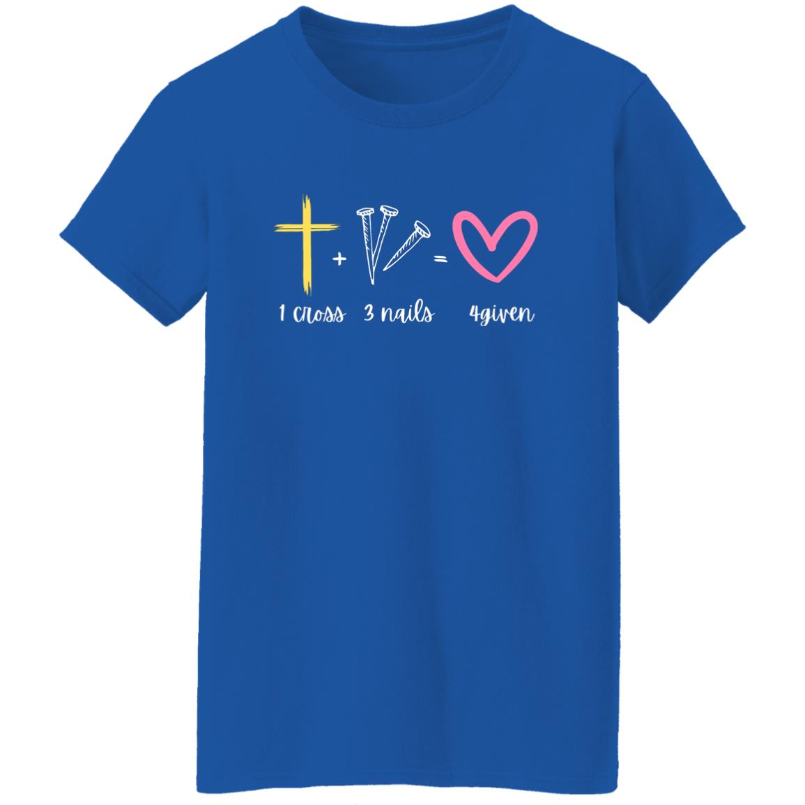 1 Cross 3 Nails 4given | Ladies' Scoop Neck Tee
