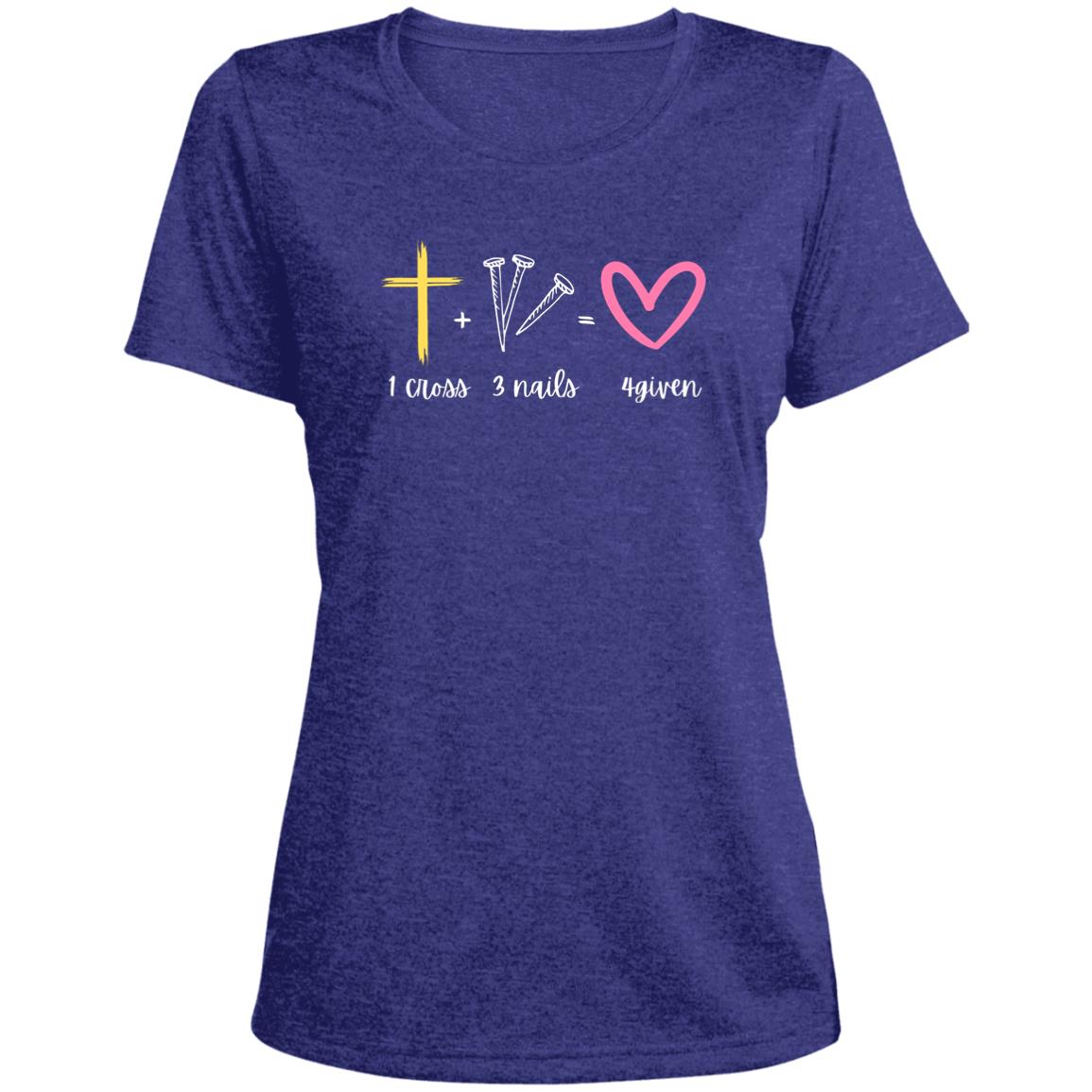 1 Cross 3 Nails 4given | Ladies' Scoop Neck Tee