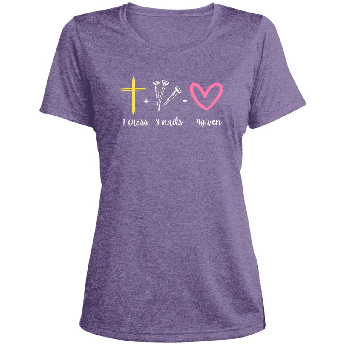 1 Cross 3 Nails 4given | Ladies' Scoop Neck Tee