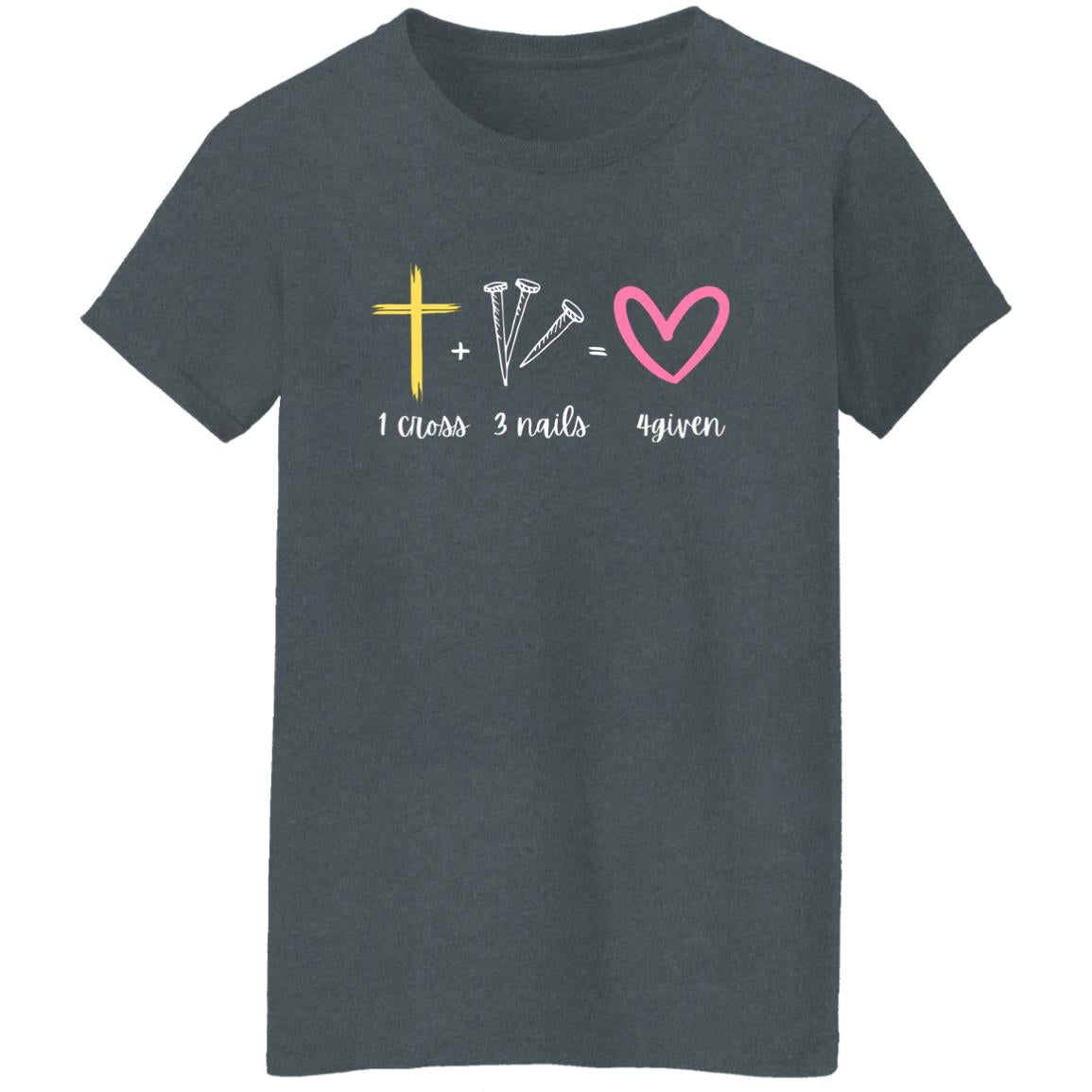 1 Cross 3 Nails 4given | Ladies' Scoop Neck Tee