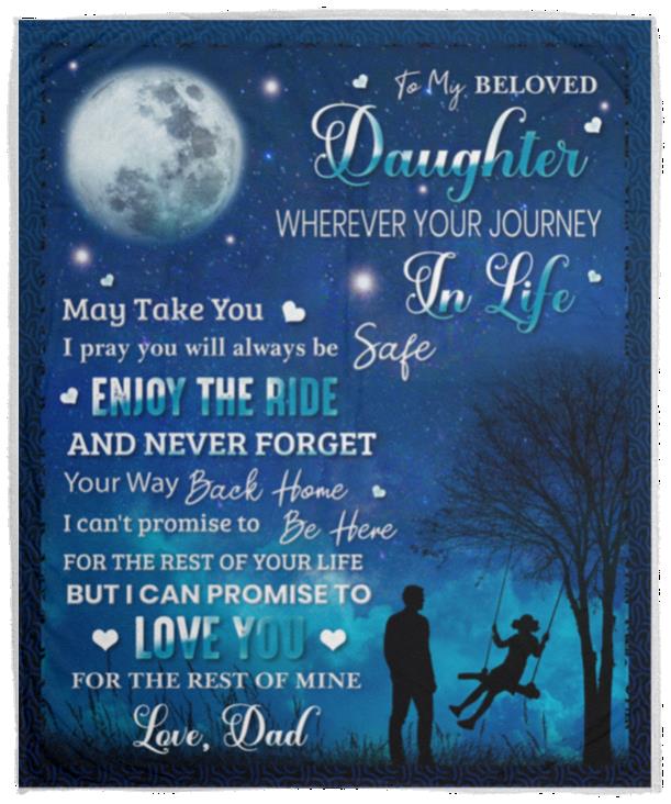 To My Daughter | Enjoy The Ride | Premium Plush Blanket