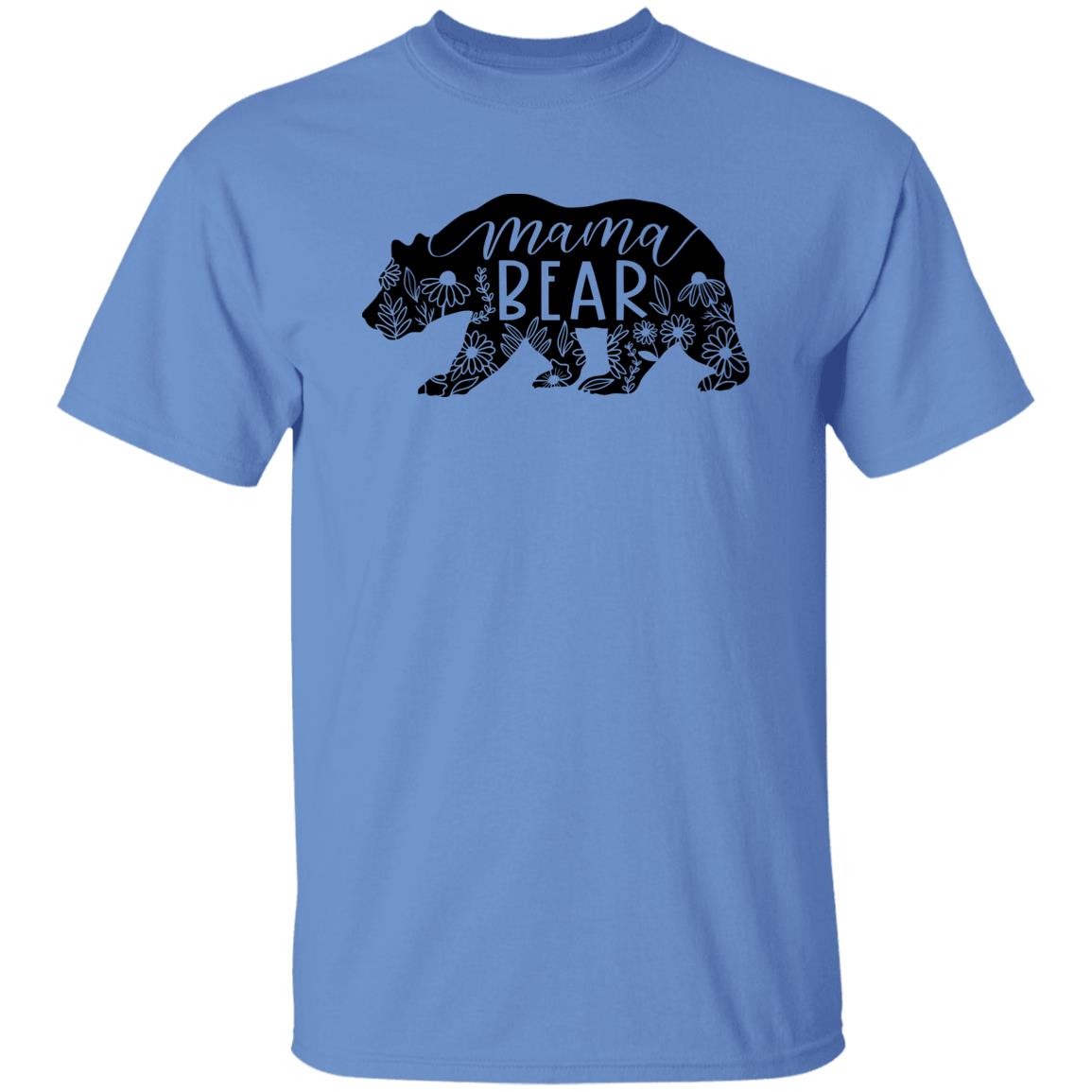 Mama Bear Floral - 100% Cotton Unisex T-Shirt