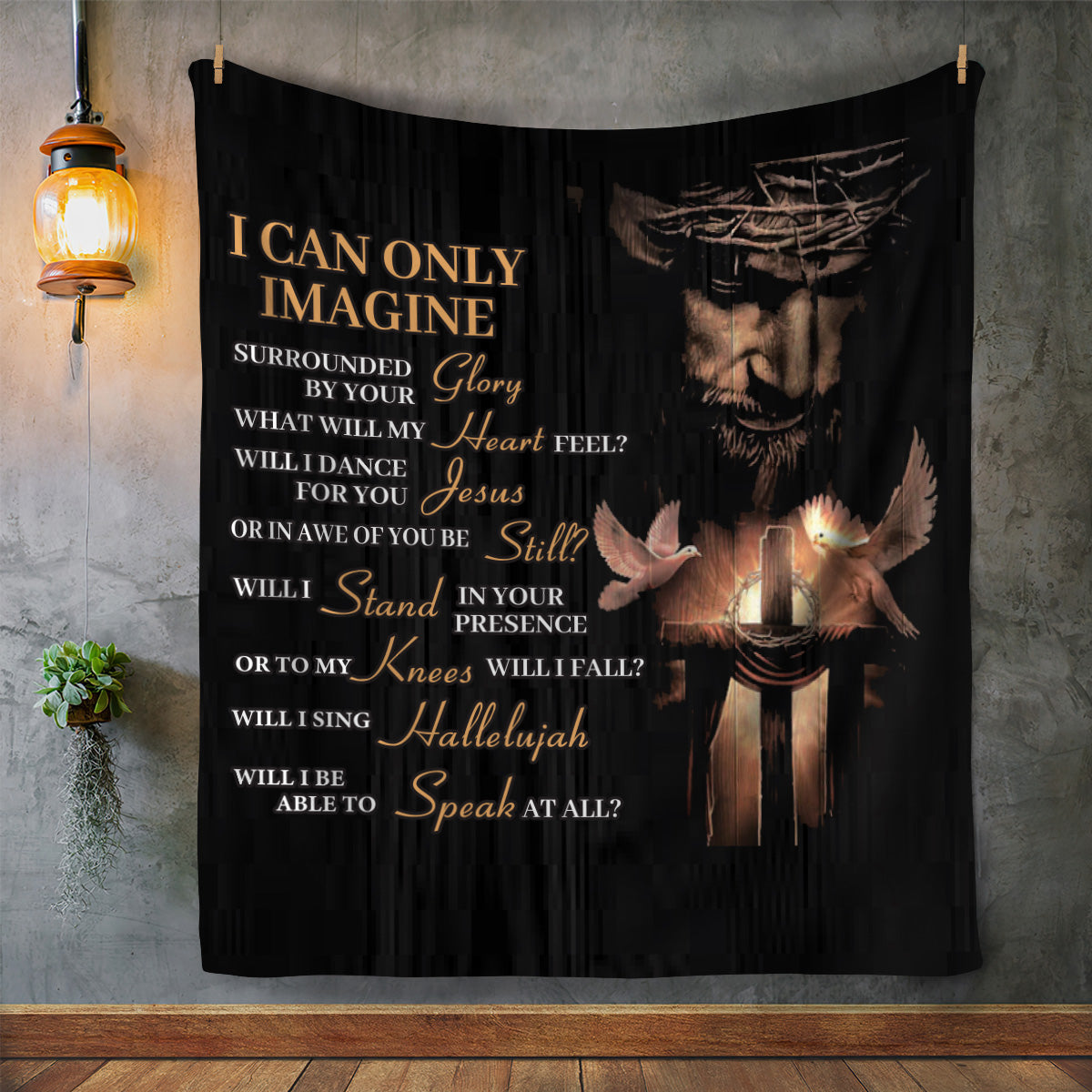 Jesus - I Can Only Imagine | Premium Plush Blanket