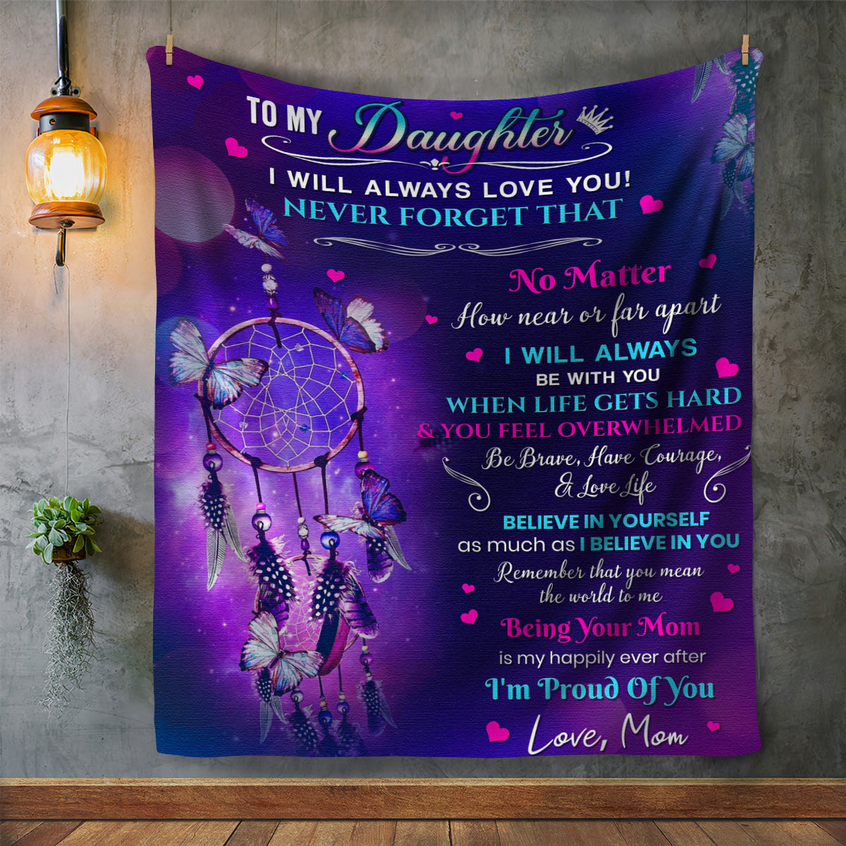 Daughter - Believe In Yourself | Premium Plush Blanket