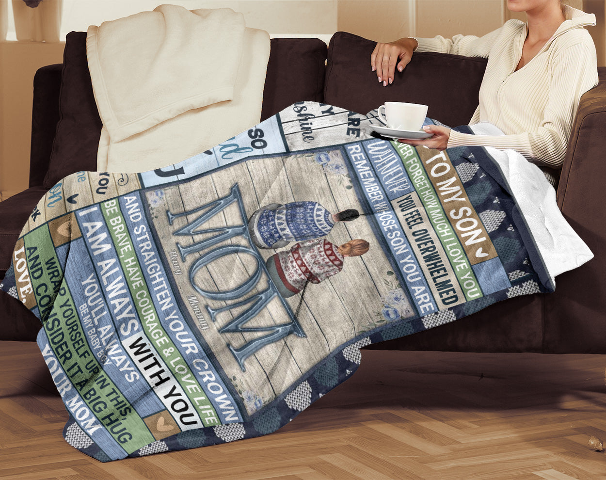 To My Son - So Proud of You | Premium Plush Blanket