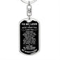 TO MY LOVE | DOG TAG KEY CHAIN | HIGH QUALITY SURGICAL STEEL