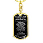 TO MY LOVE | DOG TAG KEY CHAIN | HIGH QUALITY SURGICAL STEEL