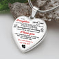 TO MY DAUGHTER | LOVE DAD | HEART NECKLACE
