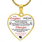 TO MY DAUGHTER | LOVE DAD | HEART NECKLACE