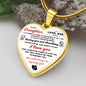 TO MY DAUGHTER | LOVE DAD | HEART NECKLACE