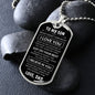 TO MY SON | NEVER FORGET | DOG TAG NECKLACE