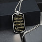 TO MY SON LOVE MOM | DOG TAG NECKLACE