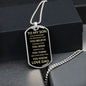 TO MY SON LOVE DAD | DOG TAG NECKLACE