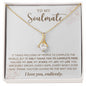 TO MY SOULMATE | YOU COMPLETE MY WORLD | ALLURING BEAUTY NECKLACE