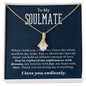 TO MY SOULMATE | LOVE YOU ENDLESSLY | ALLURING BEAUTY NECKLACE