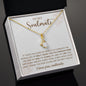 TO MY SOULMATE | YOU COMPLETE MY WORLD | ALLURING BEAUTY NECKLACE