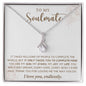 TO MY SOULMATE | YOU COMPLETE MY WORLD | ALLURING BEAUTY NECKLACE
