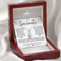 To My Soulmate - My Missing Piece | Alluring Beauty Necklace