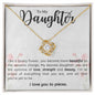Daughter | My Lovely Flower | Love Knot Necklace