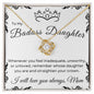 Badass Daughter - From Mom | Love Knot Necklace (BW)