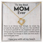 TO THE BEST MOM EVER | YOU ARE THE QUEEN | LOVE KNOT NECKLACE