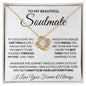 TO MY BEAUTIFUL SOULMATE | LOVE KNOT NECKLACE
