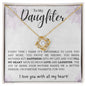 DAUGHTER | YOU FILL MY HEART | LOVE KNOT NECKLACE