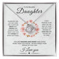 Beautiful Daughter - Amazing and Smart | Love Knot Necklace