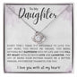 DAUGHTER | YOU FILL MY HEART | LOVE KNOT NECKLACE