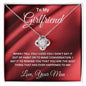 TO MY GIRLFRIEND | I LOVE YOU! | LOVE KNOT NECKLACE