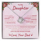 To My Daughter - Love You Forever | Love Knot Necklace